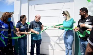 Prefeito Bala Rocha e a secretária de saúde Ithiara Madureira entregam novo prédio da Coordenadoria de Vigilância em Saúde de Santana