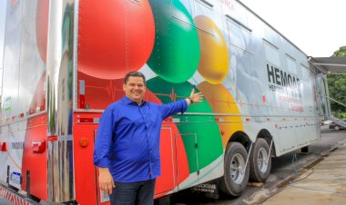 Davi e Clécio entregam primeira carreta-reboque para coleta itinerante de sangue e medula óssea no Amapá