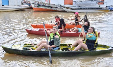 Esportes aquáticos estão entre as atrações do último domingo do Santana Verão