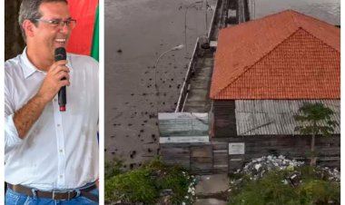 Um dos principais cartões postais de Macapá sofre com descaso: Obra do trapiche Eliezer Levy é abandonada pelo Prefeito Furlan