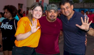 No primeiro dia de campanha eleitoral, Aline visita o Residencial Mucajá