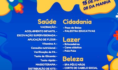 Ação social leva atendimentos em saúde, assistência social e alegria às crianças da Zona Sul de Macapá