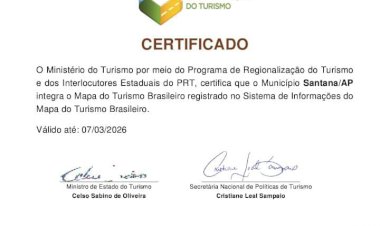 Secretária Diana Castelo e Bala Rocha, comemoram a entrada de Santana no mapa do turismo Brasileiro