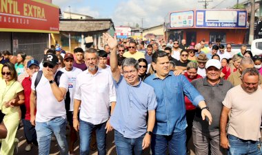 Hoje Santana abre a janela para o Rio”, comemorou o senador Randolfe durante a entrega do novo “Porto do Povo de Santana