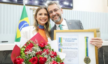 Extremamente merecido: primeira-dama do estado, Priscila Flores, recebe o título de cidadã amapaense