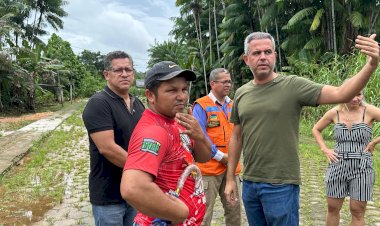 Tartarugalzinho recebe apoio federal e estadual para enfrentamento da enchente