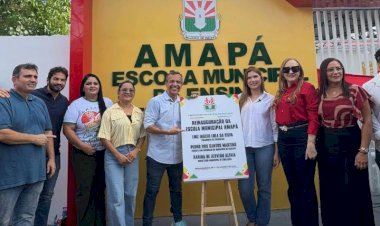 Compromisso com a educação: Prefeito Dalua entrega Escola Municipal Amapá totalmente revitalizada