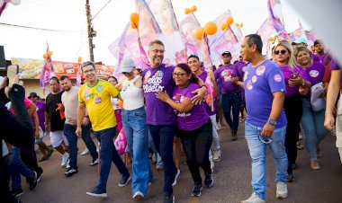 Santana está decidida que é 44, diz Clécio durante caminhada com lideranças locais