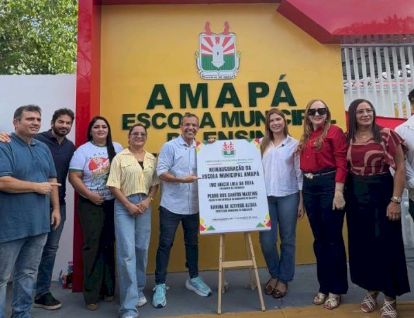 Compromisso com a educação: Prefeito Dalua entrega Escola Municipal Amapá totalmente revitalizada