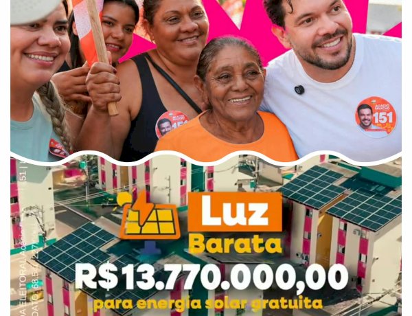 Com Acácio Favacho no Senado, ele levará esperança solar para os 16 municípios com o projeto Luz Barata.
