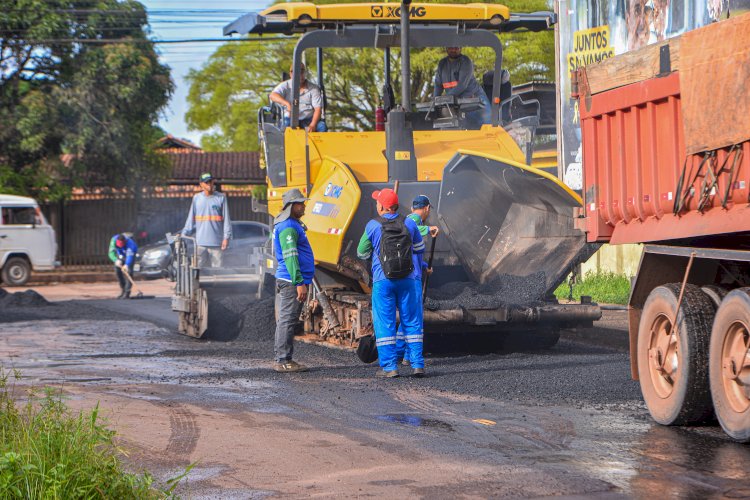 Prefeitura de Santana e Governo do Estado iniciam obras asfálticas nas ruas e avenidas de Igarapé da Fortaleza