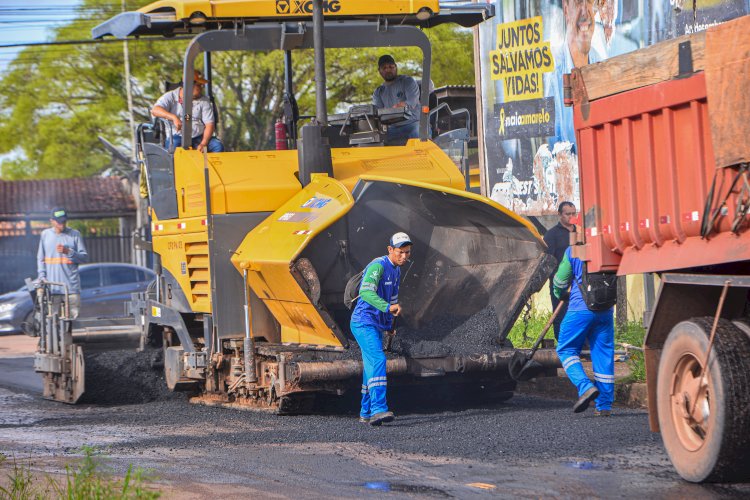 Prefeitura de Santana e Governo do Estado iniciam obras asfálticas nas ruas e avenidas de Igarapé da Fortaleza