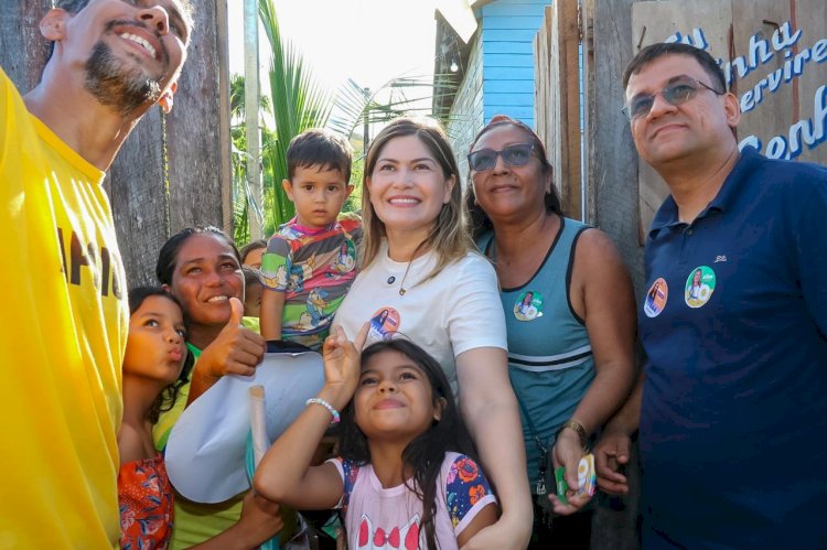 A periferia precisa de mudança. Não recebemos mais visitas da saúde da família em casa, disse moradora do Zerão durante caminhada de Aline 10