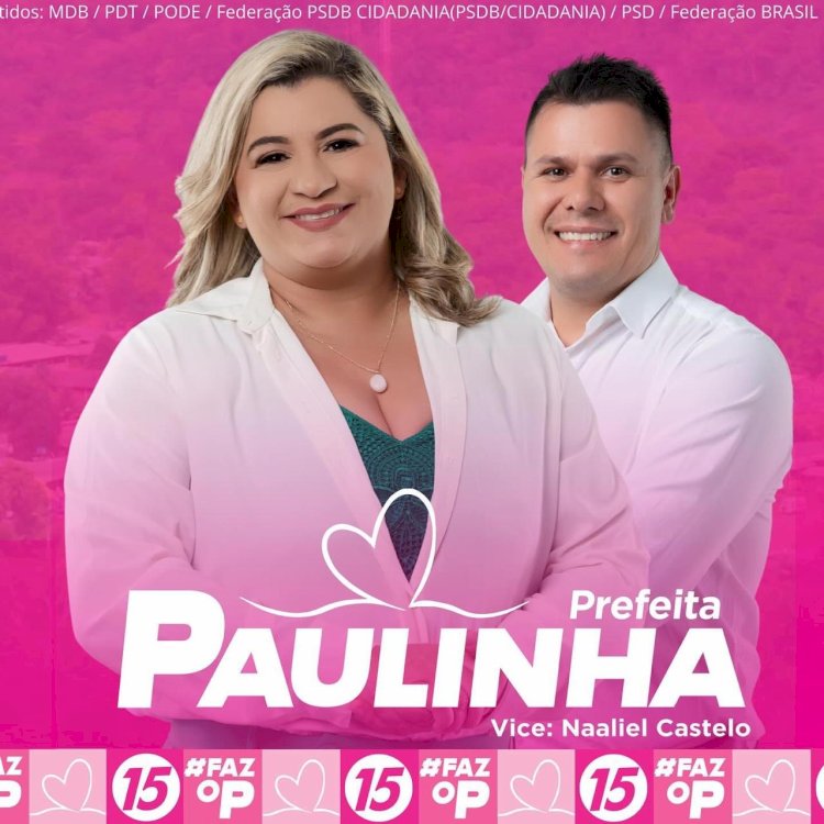 Eleições 2024: Prefeita Paulinha Santos lidera com 72.1% as intenções de voto para Prefeitura de Serra do Navio, aponta pesquisa.