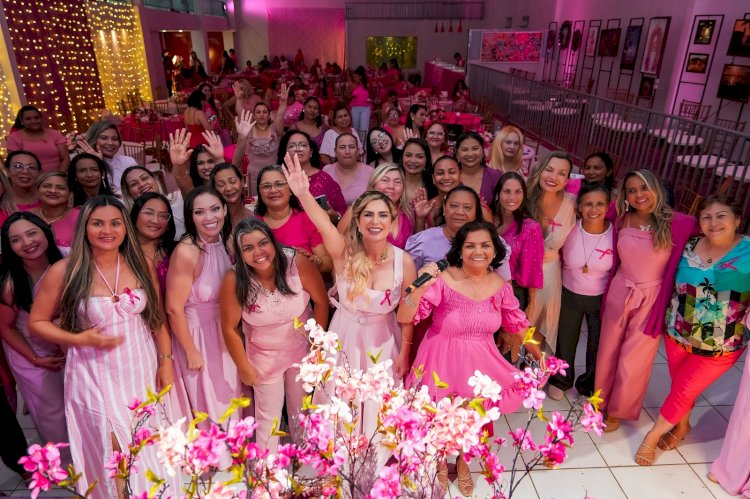 Chá Rosa reúne mais de 250 mulheres em Santana e arrecada 603 kg de alimentos para famílias em vulnerabilidade