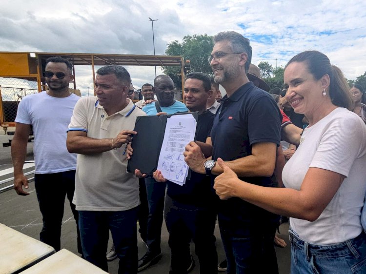 Maratonando Municípios: governador Clécio amplia investimentos em Vitória do Jari com convênio para revitalização da Praça Bela Vista