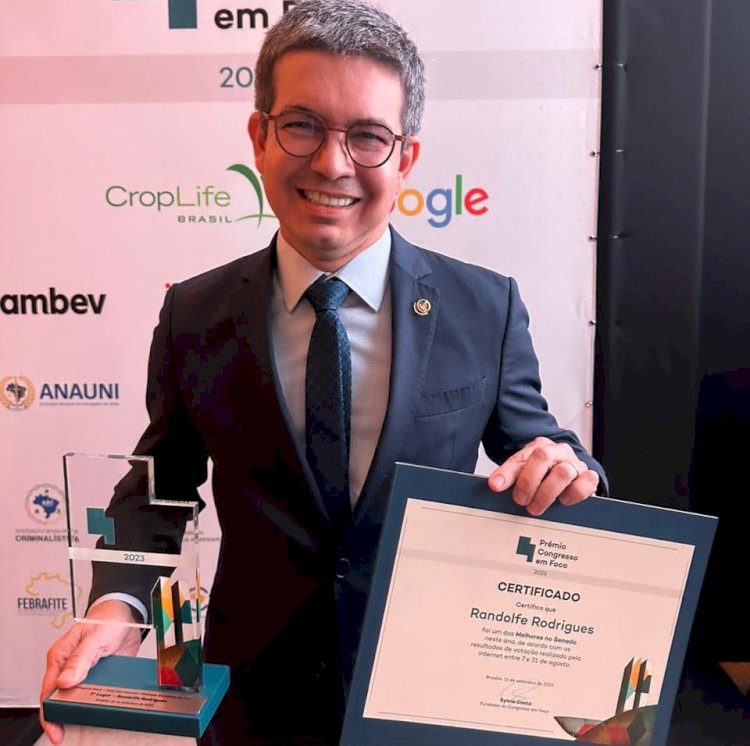 Maior campeão da história do Prêmio Congresso em Foco, Randolfe é o melhor senador do Norte