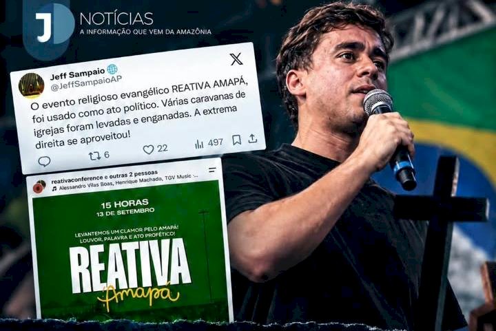 Macapá desmascara Nikolas Ferreira ao usar evento evangélico para fazer discurso de ódio contra lideranças locais